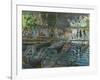 Bathers at La Grenouillere, 1869-Claude Monet-Framed Giclee Print