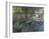 Bathers at La Grenouillere, 1869-Claude Monet-Framed Giclee Print