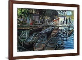 Bathers At La Grenoulli?-Claude Monet-Framed Art Print