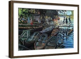 Bathers At La Grenoulli?-Claude Monet-Framed Art Print