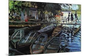 Bathers At La Grenoulli?-Claude Monet-Mounted Art Print