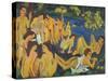 Bathers at Moritzburg-Ernst Ludwig Kirchner-Stretched Canvas