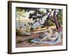 Bathers at Saint Tropez; Baigneuses a Saint-Tropez, 1892-Maximilien Luce-Framed Giclee Print