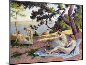 Bathers at Saint Tropez; Baigneuses a Saint-Tropez, 1892-Maximilien Luce-Mounted Giclee Print