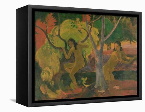 Bathers at Tahiti, 1897-Paul Gauguin-Framed Stretched Canvas