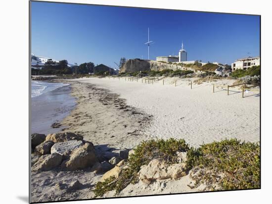 Bathers Beach and Round House, Fremantle, Western Australia, Australia, Pacific-Ian Trower-Mounted Photographic Print