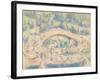 Bathers by a Bridge, 1900-06-Paul Cezanne-Framed Giclee Print