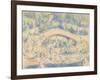 Bathers by a Bridge, 1900-06-Paul Cezanne-Framed Giclee Print