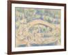 Bathers by a Bridge, 1900-06-Paul Cezanne-Framed Giclee Print