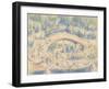 Bathers by a Bridge, 1900-06-Paul Cezanne-Framed Giclee Print