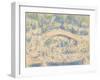 Bathers by a Bridge, 1900-06-Paul Cezanne-Framed Giclee Print