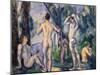 Bathers, C. 1890-Paul Cézanne-Mounted Giclee Print