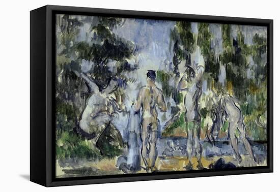 Bathers, c.1890-Paul Cézanne-Framed Stretched Canvas