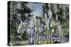 Bathers, c.1890-Paul Cézanne-Stretched Canvas