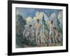 Bathers, C. 1890-Paul Cézanne-Framed Giclee Print