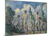 Bathers, C. 1890-Paul Cézanne-Mounted Giclee Print