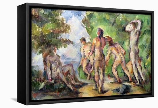 Bathers, c.1892-94-Paul Cézanne-Framed Stretched Canvas