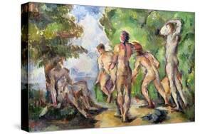 Bathers, c.1892-94-Paul Cézanne-Stretched Canvas