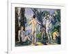 Bathers, C1890-Paul Cézanne-Framed Giclee Print