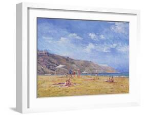 Bathers, Gozo-Christopher Glanville-Framed Giclee Print