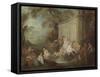 Bathers in a Park-Jean-Baptiste Joseph Pater-Framed Stretched Canvas