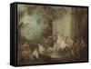 Bathers in a Park-Jean-Baptiste Joseph Pater-Framed Stretched Canvas