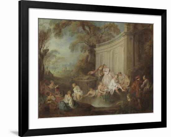 Bathers in a Park-Jean-Baptiste Joseph Pater-Framed Giclee Print