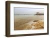 Bathers in the Dead Sea, with Salty Shoreline, Ein Bokek (En Boqeq) Beach, Israel, Middle East-Eleanor Scriven-Framed Photographic Print