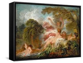 Bathers (Les Baigneuse)-Jean-Honoré Fragonard-Framed Stretched Canvas