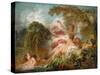 Bathers (Les Baigneuse)-Jean-Honoré Fragonard-Stretched Canvas