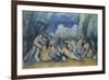 Bathers (Les Grandes Baigneuse), 1894-1905-Paul Cézanne-Framed Giclee Print