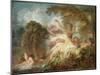 Bathers - Oil on Canvas, 18Th Century-Jean-Honore Fragonard-Mounted Giclee Print