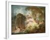 Bathers - Oil on Canvas, 18Th Century-Jean-Honore Fragonard-Framed Giclee Print