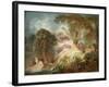 Bathers - Oil on Canvas, 18Th Century-Jean-Honore Fragonard-Framed Giclee Print