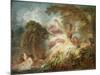 Bathers - Oil on Canvas, 18Th Century-Jean-Honore Fragonard-Mounted Giclee Print