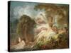 Bathers - Oil on Canvas, 18Th Century-Jean-Honore Fragonard-Stretched Canvas