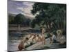 Bathers on the Banks of the Cure-Maximilien Luce-Mounted Giclee Print