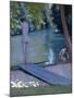 Bathers on the Banks of the River Yerres-Gustave Caillebotte-Mounted Giclee Print