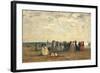 Bathers on the Beach at Trouville-Eug?ne Boudin-Framed Giclee Print