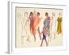 Bathers on the Beach, C.1919-William Samuel Horton-Framed Giclee Print