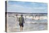 Bathers on the Seashore-Max Liebermann-Stretched Canvas