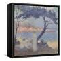 Bathers on the Seashore-Th?o van Rysselberghe-Framed Stretched Canvas