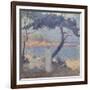 Bathers on the Seashore-Th?o van Rysselberghe-Framed Giclee Print