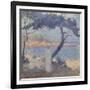 Bathers on the Seashore-Th?o van Rysselberghe-Framed Giclee Print