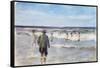 Bathers on the Seashore-Max Liebermann-Framed Stretched Canvas