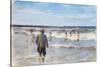 Bathers on the Seashore-Max Liebermann-Stretched Canvas