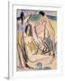 Bathers on the Shore, Fehmarn-Ernst Ludwig Kirchner-Framed Giclee Print