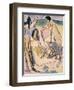 Bathers on the Shore, Fehmarn-Ernst Ludwig Kirchner-Framed Giclee Print