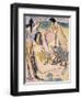 Bathers on the Shore, Fehmarn-Ernst Ludwig Kirchner-Framed Giclee Print