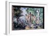Bathers Painting by Paul Cezanne (1839-1906) 1895 Sun. 0,22X0,33 M Lyon, Musee Des Beaux Arts - The-Paul Cezanne-Framed Giclee Print